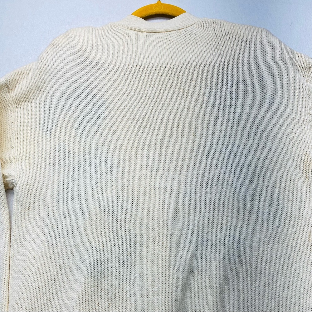 Vintage Button Up Large Cardigan Sweater Embroidered Floral Cottagecore Grandma - Picture 10 of 14